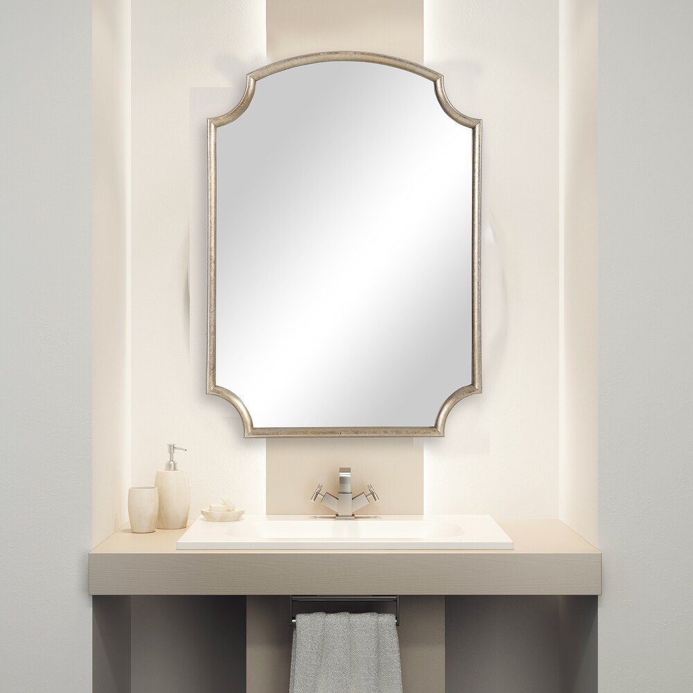 Antiqued Golden Accent Mirror