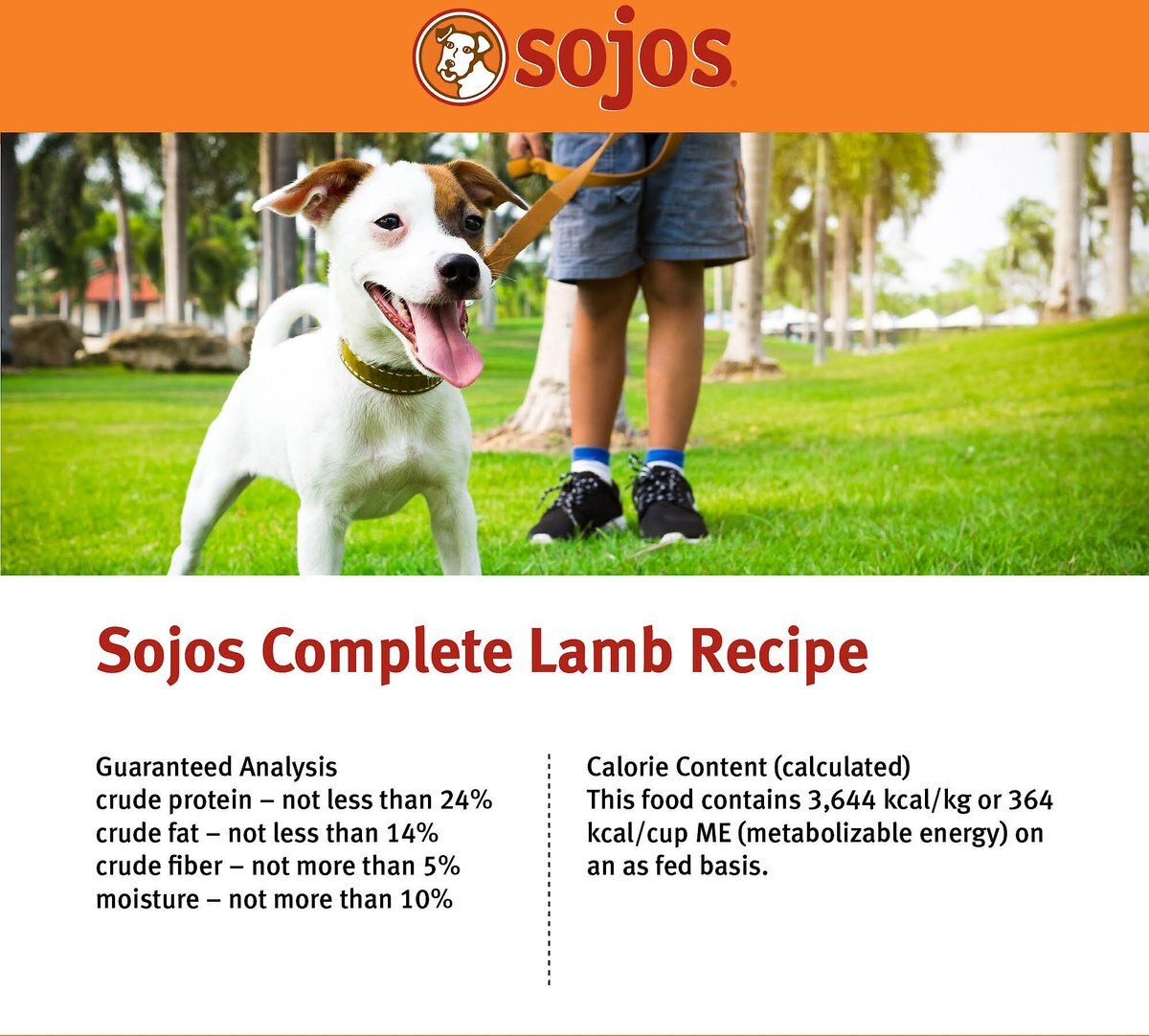 Sojos Complete Lamb Recipe Adult Grain-Free Freeze-Dried Dehydrated Dog Food