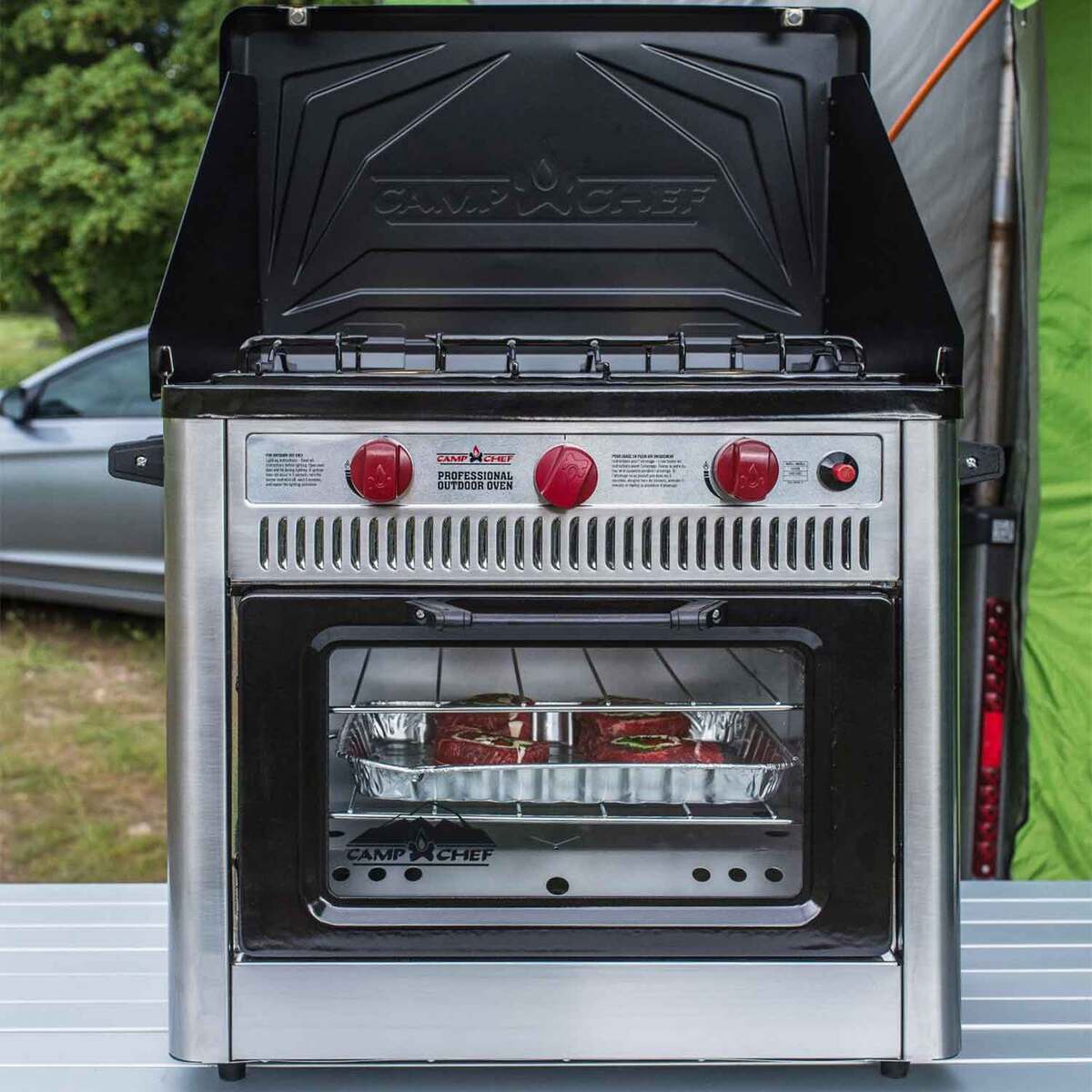 Camp Chef Professional 2 Burner Outdoor Oven  Silver