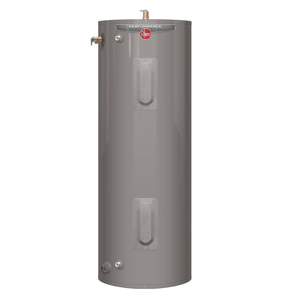 Rheem Performance 40 Gal. Tall 6 Year 45004500-Watt Elements Manufactured Housing Side Connect Electric Tank Water Heater XE40T06MH45U1