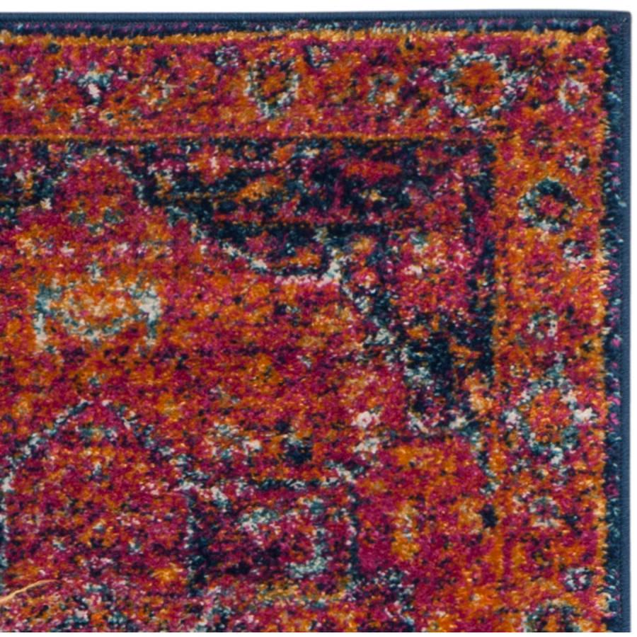 SAFAVIEH Evoke Westley Traditional Runner Rug， Fuchsia/Orange， 22 x 13and#8242;