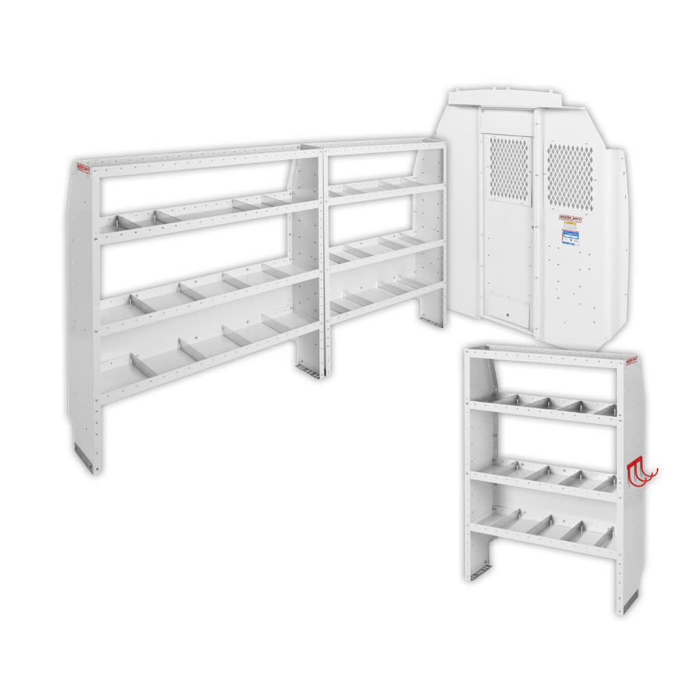 Commercial Shelving Package for High Roof, 144 Inch Wheel Base Mercedes-Benz Sprinter Vans