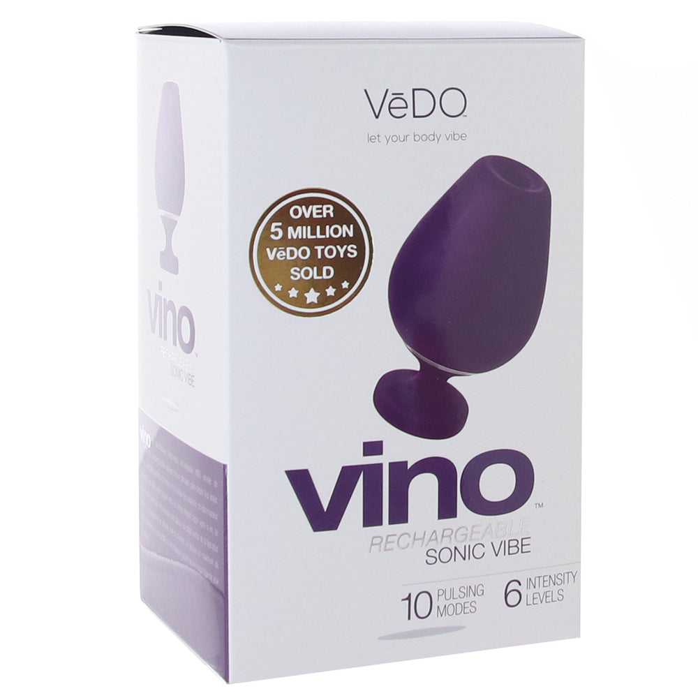 Vino Rechargeable Vibrating Sonic Vibe in Purple