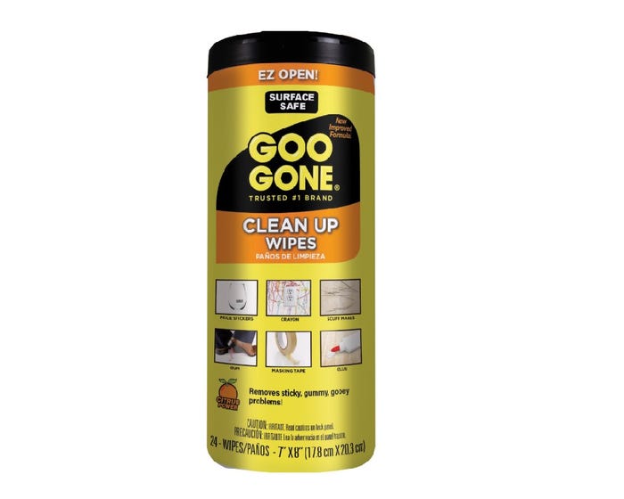 Goo Gone Clean up Wipes 24ct. 2000