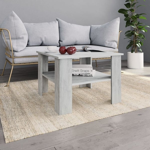 vidaXL Coffee Table Concrete Gray 23.6