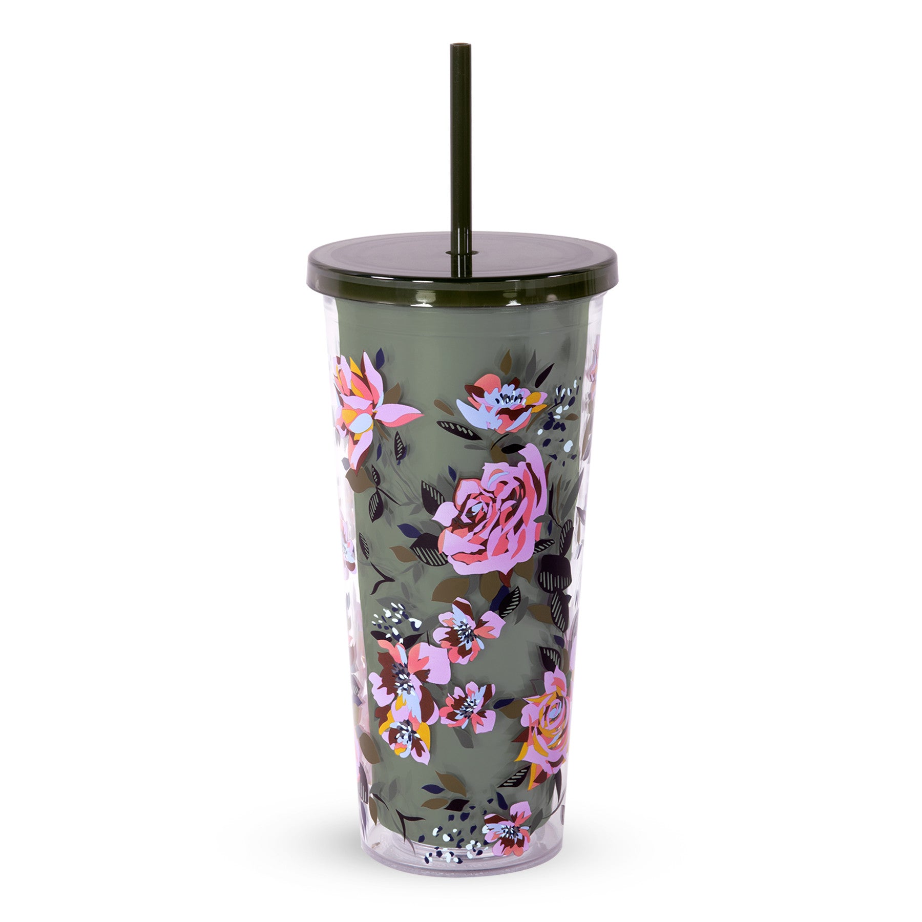 Double Wall Tumbler with Straw