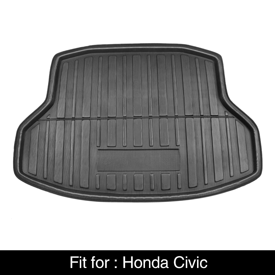 Rear Trunk Boot Liner Cargo Mat Floor Tray Black for Honda Civic 2017-2018