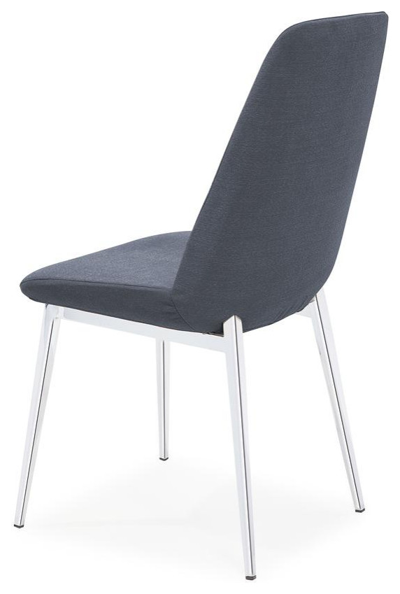 Athena Dining Chair Fabric CHARCOAL GREY   Midcentury   Dining Chairs   by GwG Outlet  Houzz