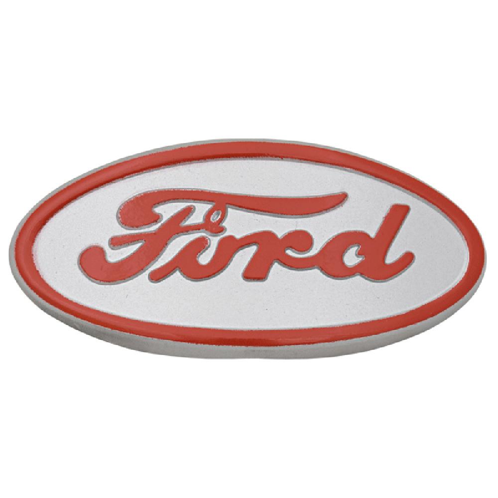 8N16600A 8N16600B Front Hood Nose Emblem Medallion Badge Grill Fits Ford 8N Red Lettering