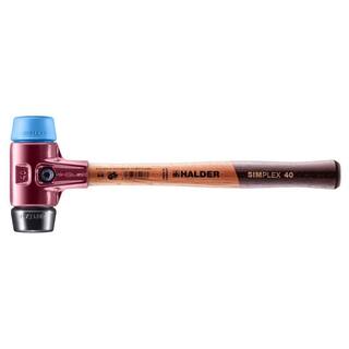 Halder Simplex 40 23 oz. Mallet with Soft Blue Rubber (Non-Marring) and Black Rubber Inserts 3012.040