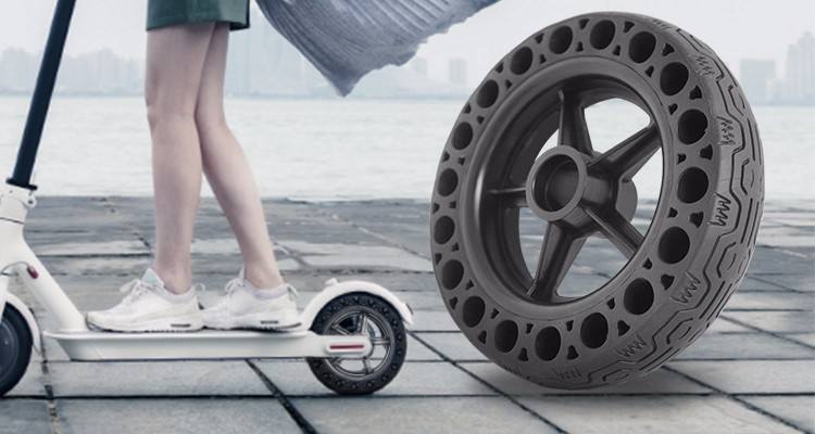 New Model 8.5 inch High Shock Absorbing Street Profile Electric Mobility Scooter Flat Tire Rubber Wheel