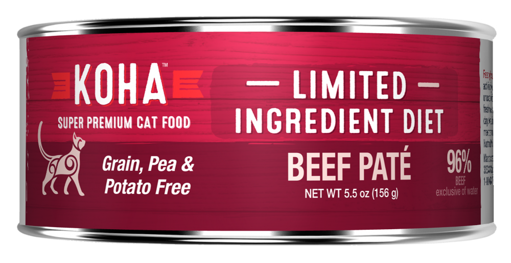 KOHA Grain  Potato Free Limited Ingredient Diet Beef Pate Canned Cat