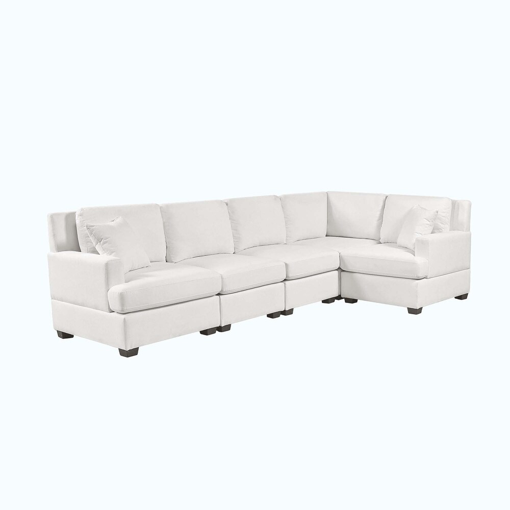 Sectional Modular Sofa with 2 Tossing cushions