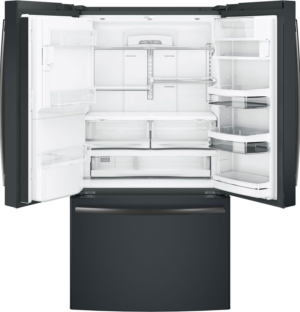 GE Profile ADA ENERGY STAR 22.1 Cu. Ft. Black Slate Counter-Depth French-Door Refrigerator With Hands-Free AutoFill