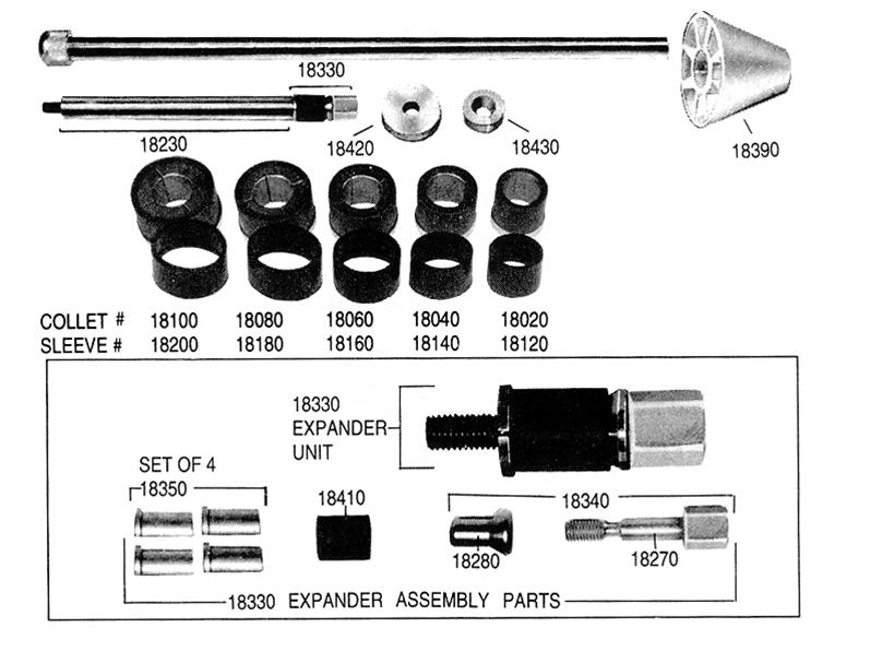 Lisle 18330 Lisle Camshaft Bearing Tool Replacement Expanders