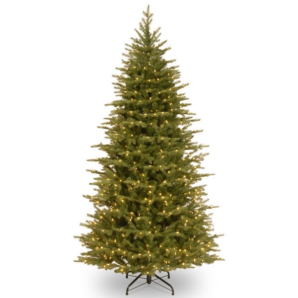 National Tree Company 6.5 ft. Nordic Spruce Slim Tree with Clear Lights