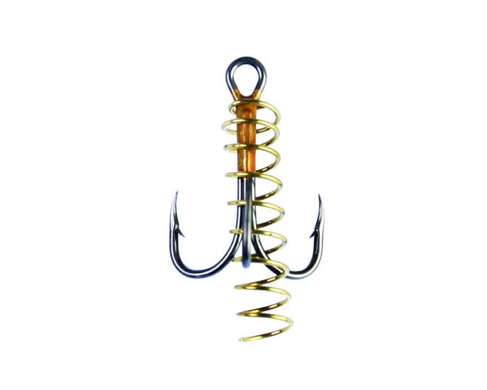 Eagle Claw 2X Treble Soft Bait with Spring 374SBAH-8