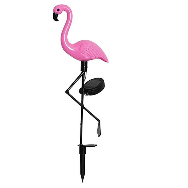 1pc Outdoor Solar Lights Waterproof Flamingos Garden Decor Lights