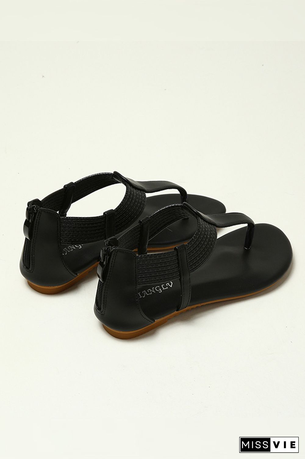 Weave Straps Flat Sandals