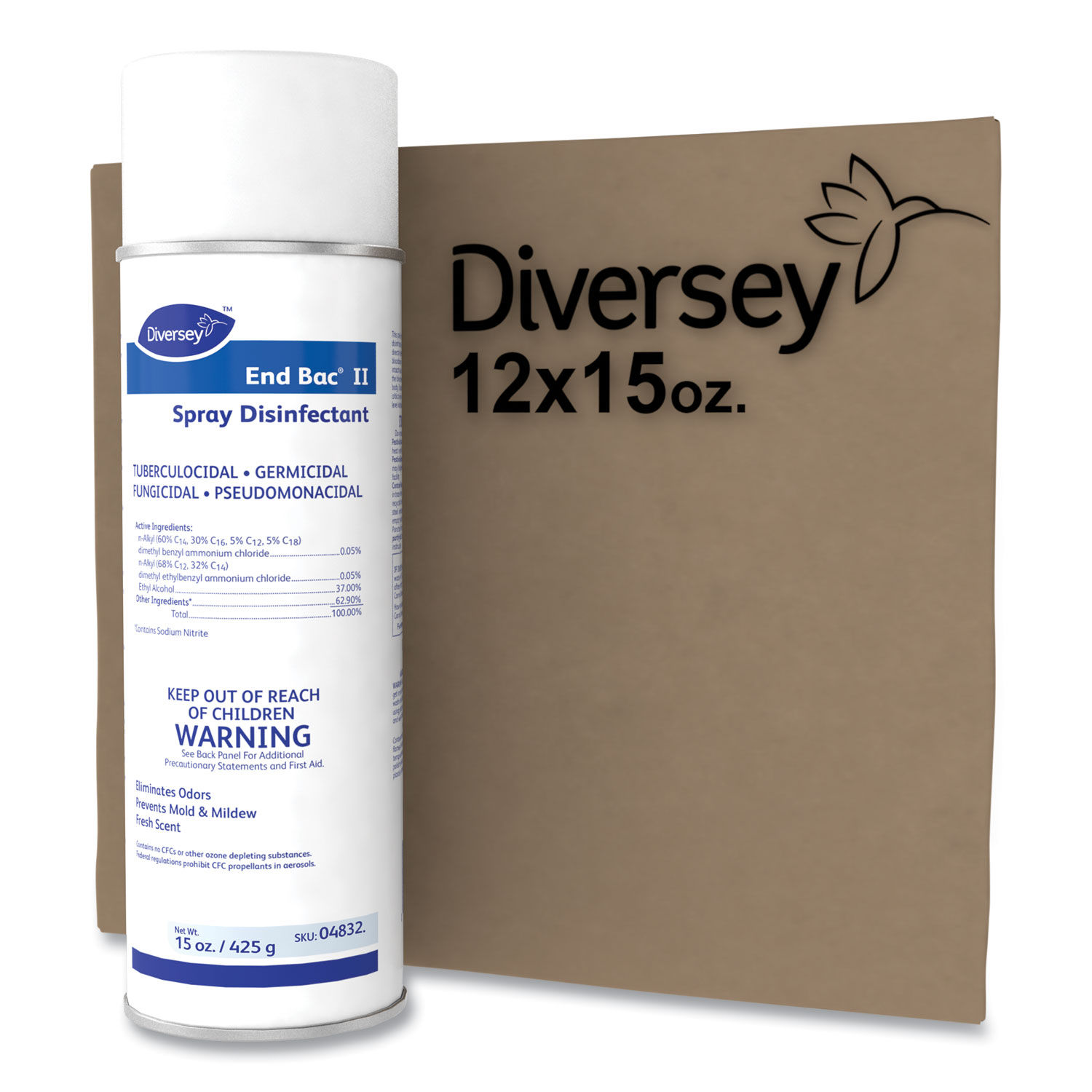 End Bac II Spray Disinfectant by Diverseyandtrade; DVO04832