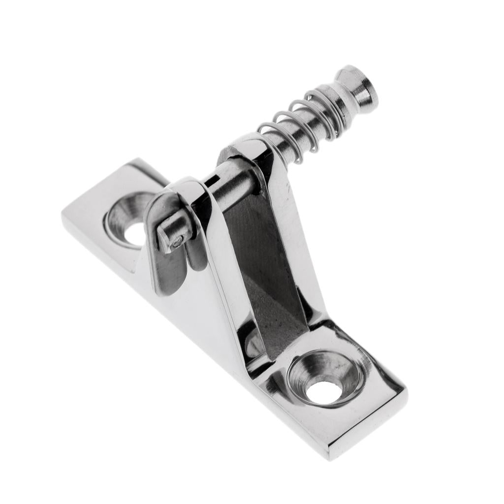 Marine Boat Bimini Top Deck Hinge 90 Degree - Kayak Fitting/Hardware - with Removable Pin 316 Stainless Steel