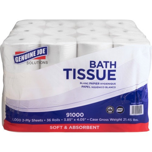 Genuine Joe Solutions Double Capacity 2ply Bath Tissue  GJO91000