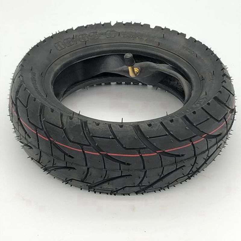 Zero 10X KuGoo M4 Electric Scooter 10 Inch 80/65 6 City Road Tyre 10x3.0 Outer Tire With Bent Valve Inner Tube