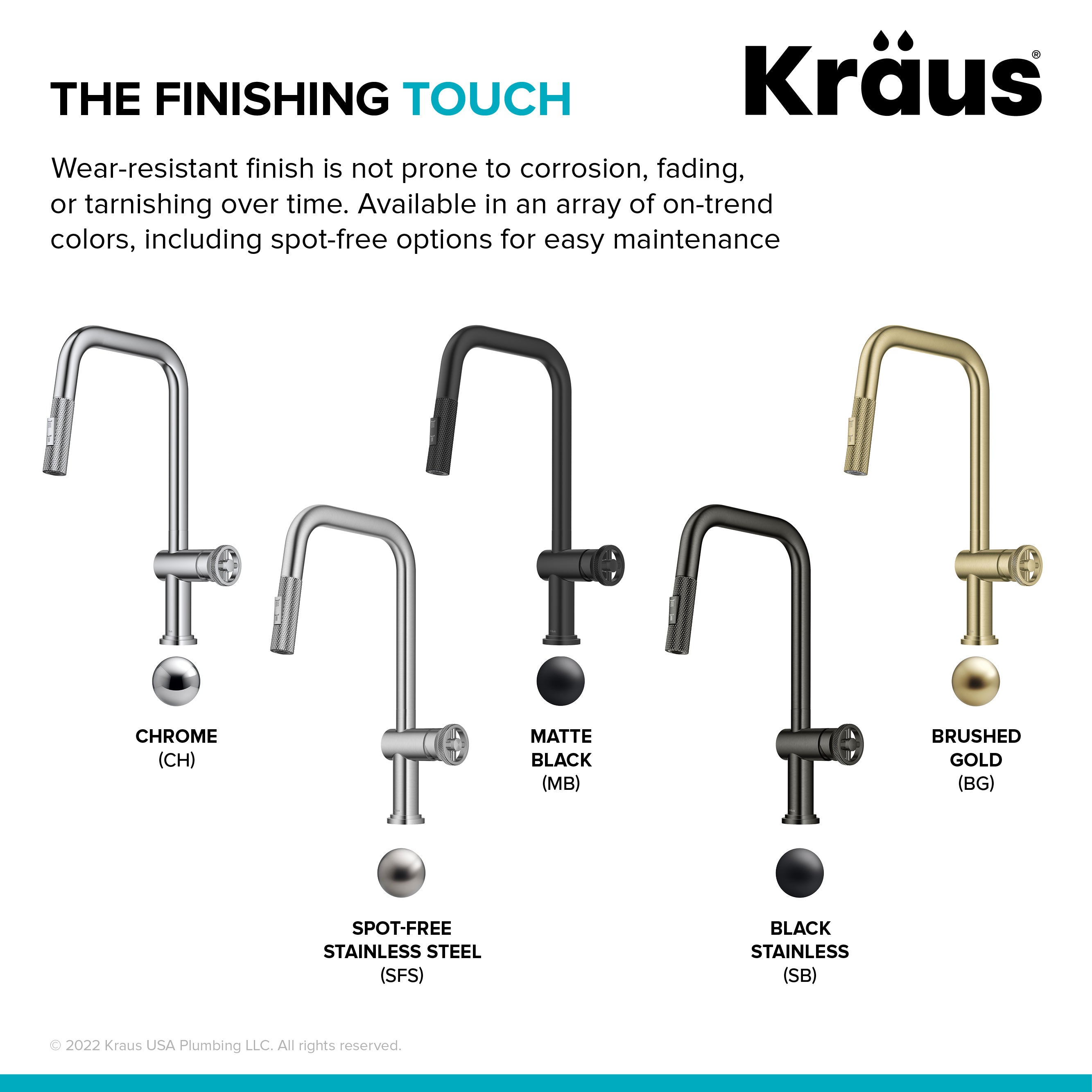 Kraus Urbix Industrial Pull-Down Single Handle Kitchen Faucet in Chrome