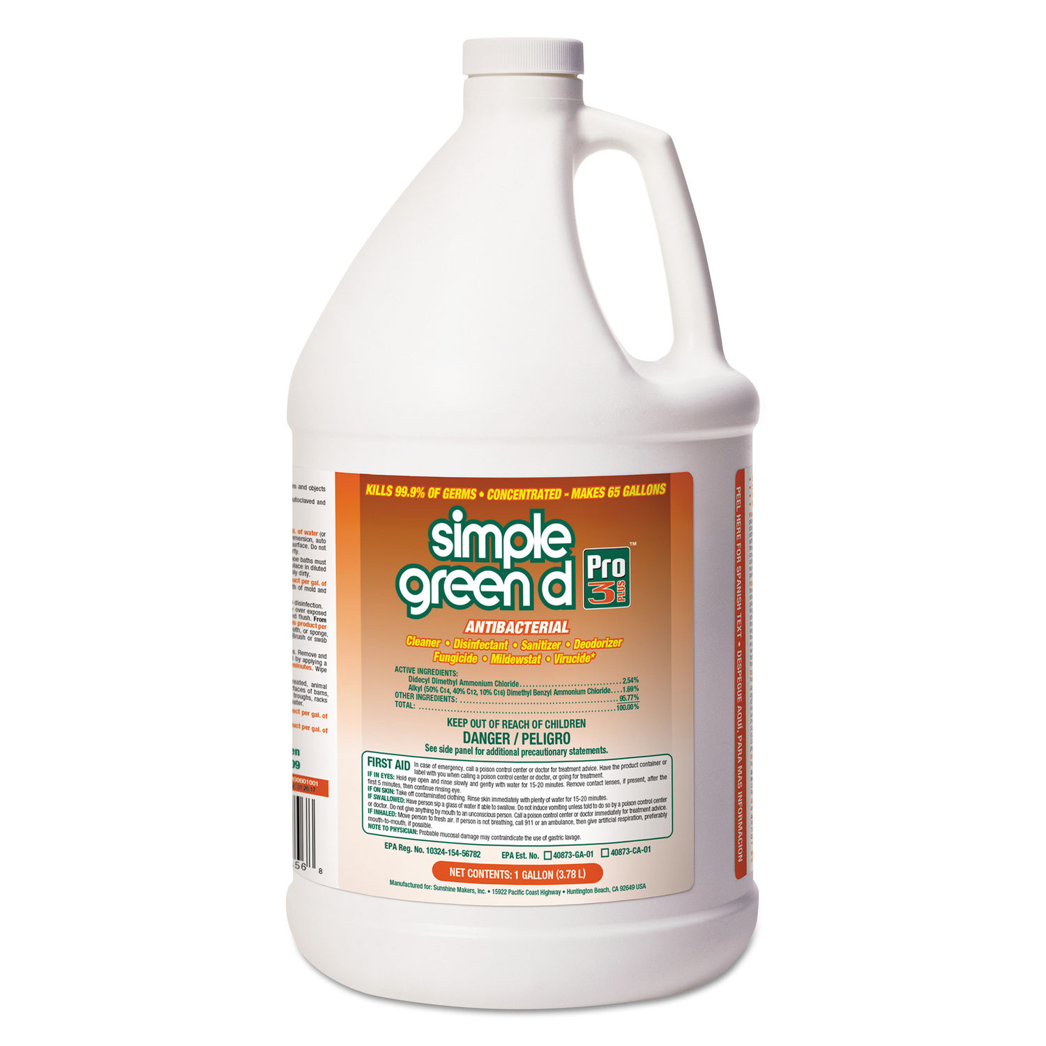 d Pro 3 Plus Antibacterial Concentrate by Simple Greenandreg; SMP01001