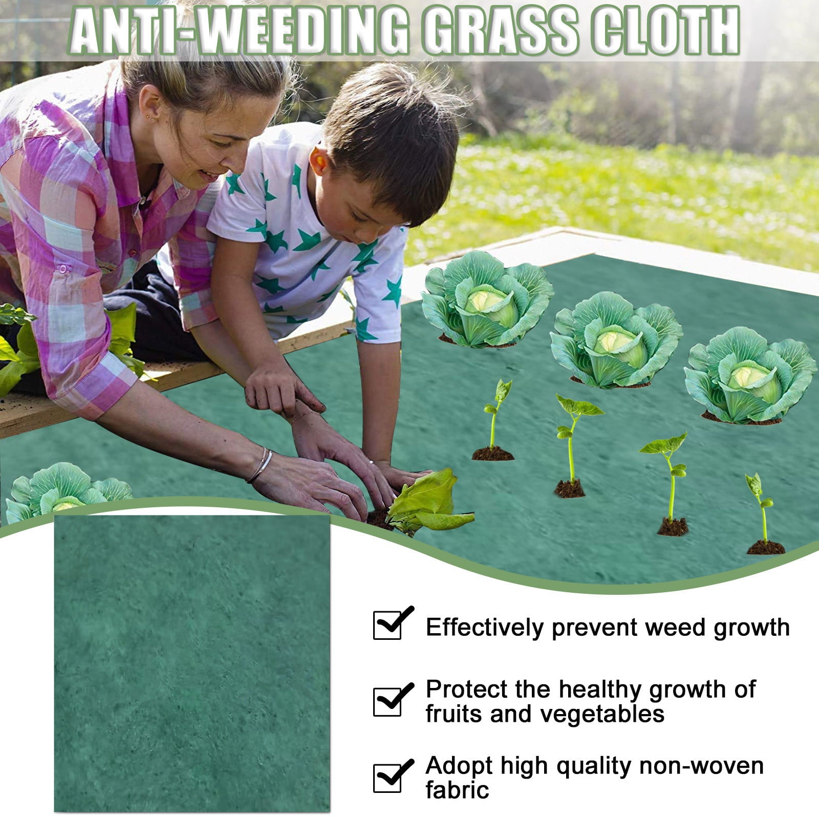 BMForward -aging And Durable Non-woven Woven Permeable And -grass Cloth For Garden