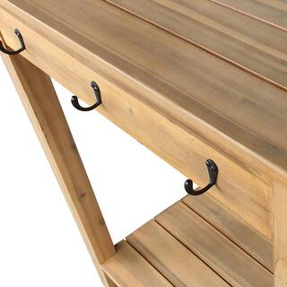 TK CLASSICS Outdoor Acacia Wood Potting Bench PB6985-QK690