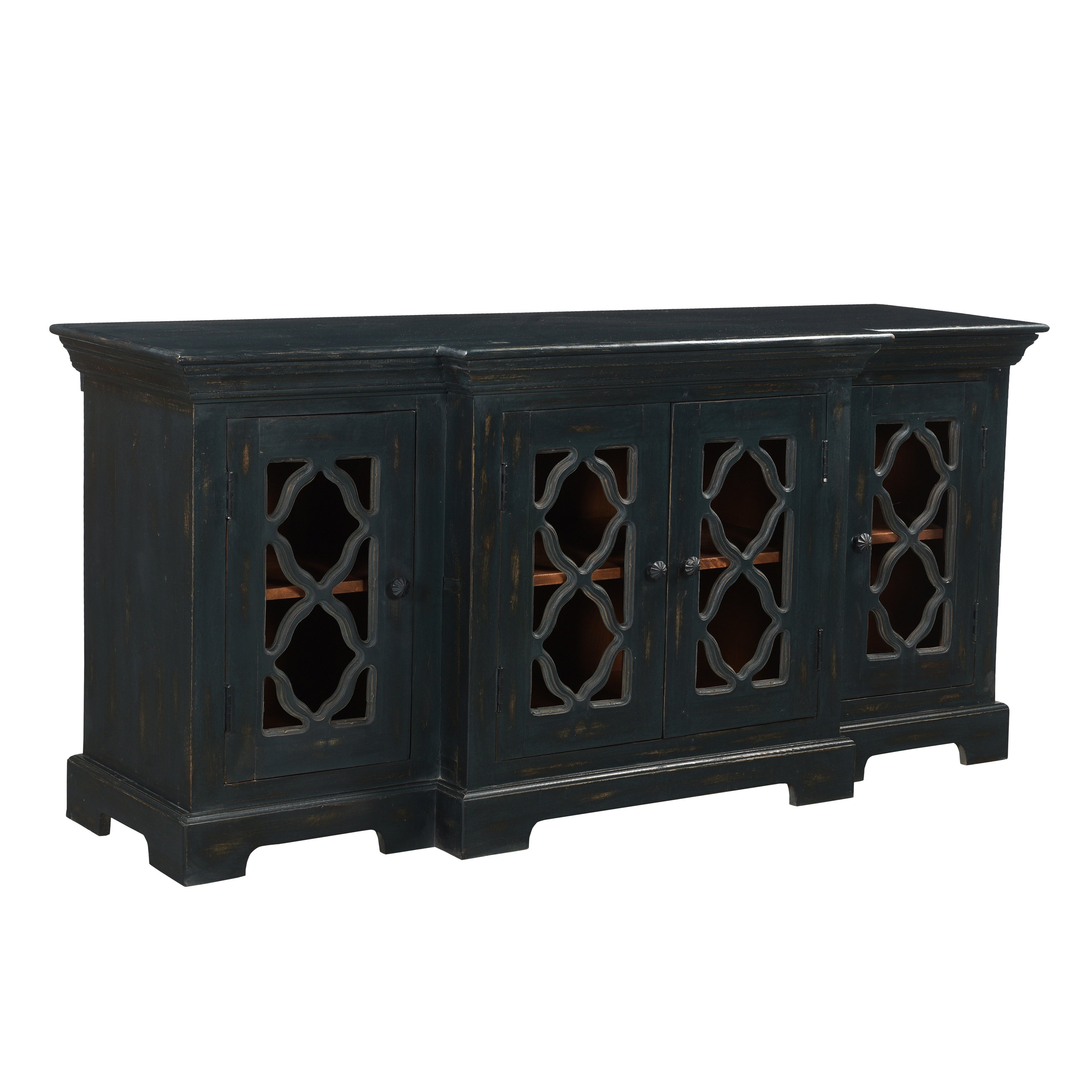 Aubrey 4-door Wood TV Stand