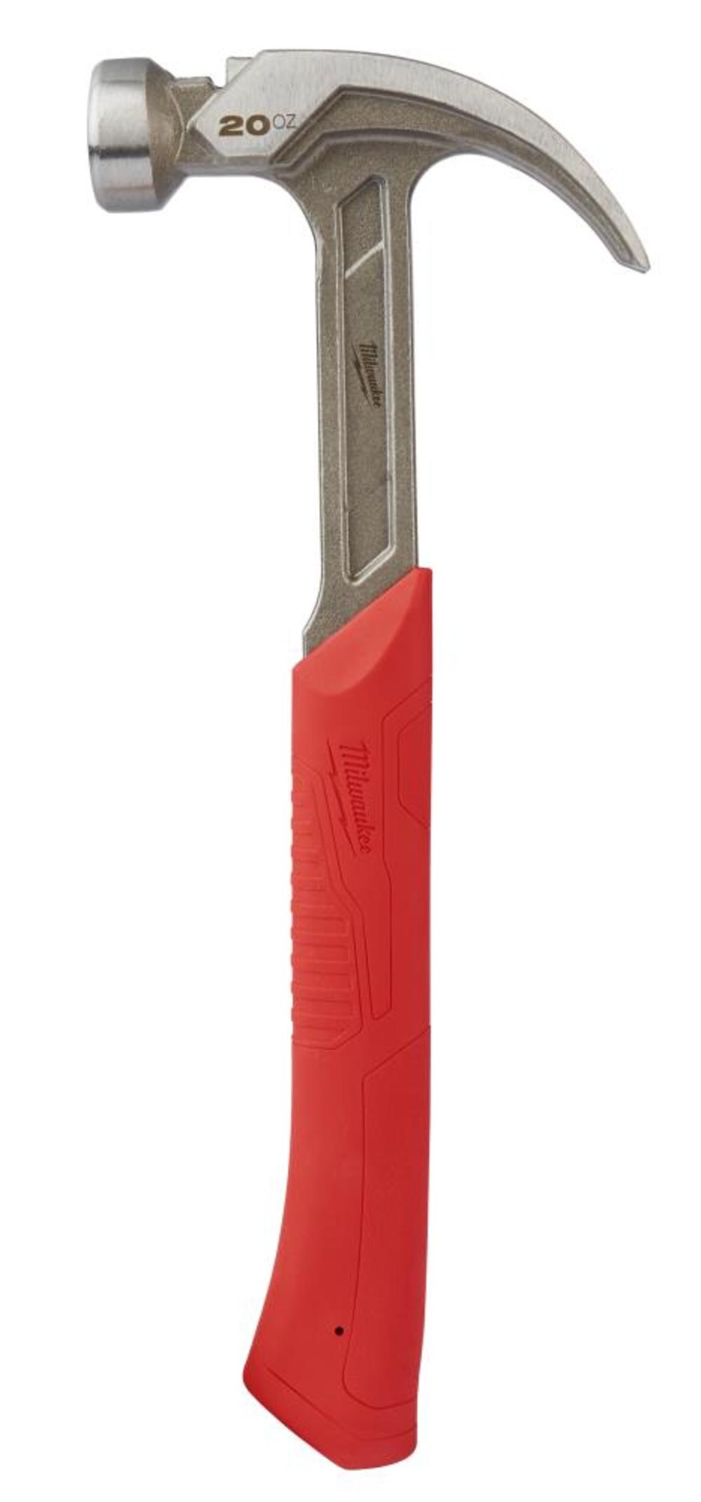 Milwaukee 20 oz Curved Claw Smooth Face Hammer 48-22-9080 from Milwaukee