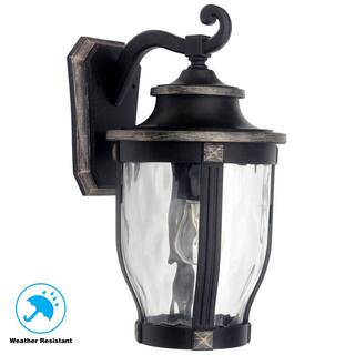 Home Decorators Collection McCarthy 1-Light Bronze Outdoor Wall Lantern Sconce 23443