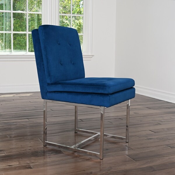 Abbyson Blair Tufted Velvet Dining Chair