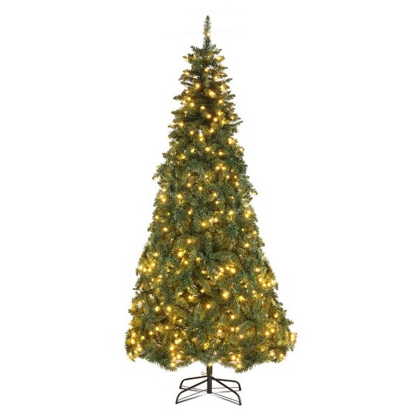 7.5 Ft PreLit LED Artificial Christmas Tree with 600 LED Lights