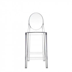 Tabouret haut One more dossier médaillon KARTELL - Tabouret de bar H65CM