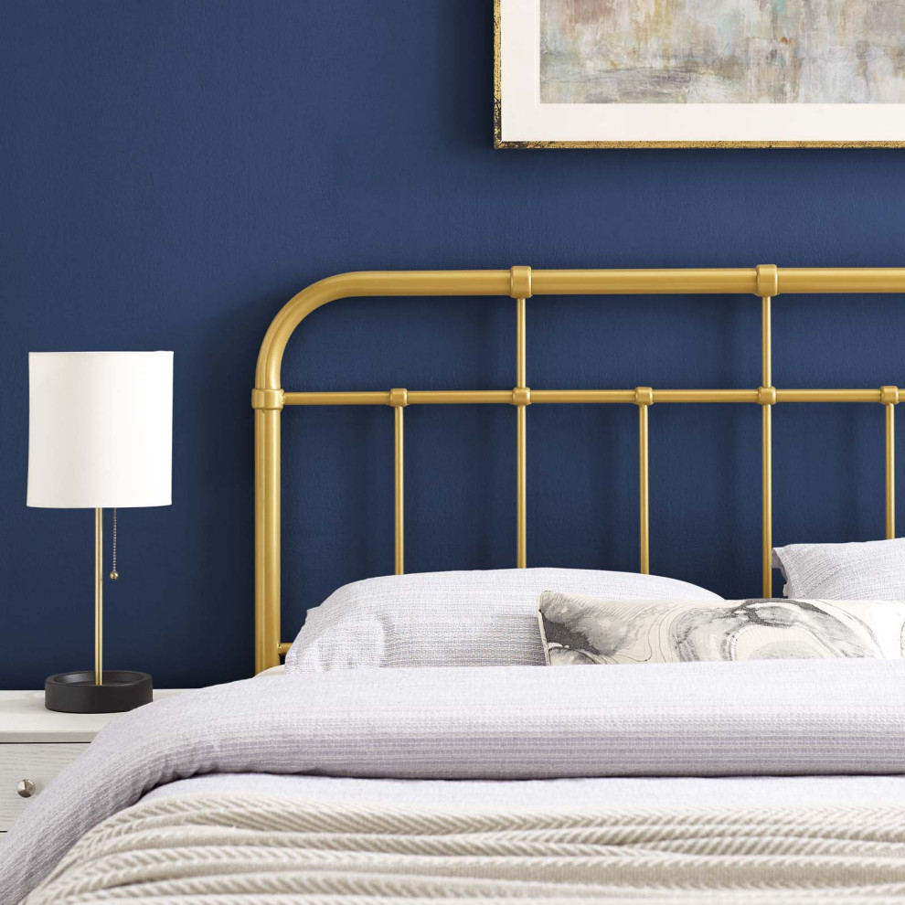 Alessia Full Metal Headboard   Contemporary   Headboards   by Modway  Houzz