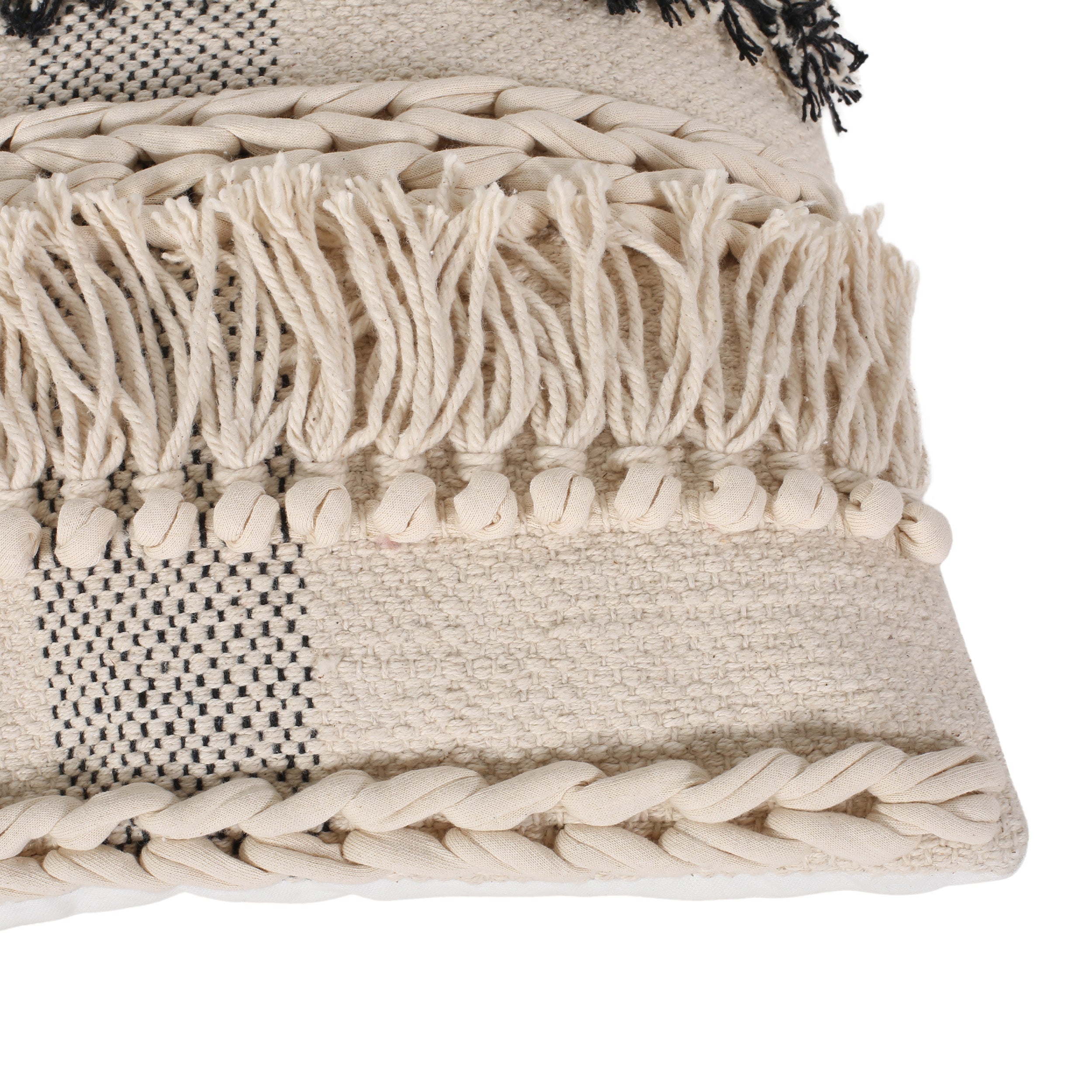 Stella Boho Cotton Throw Pillow