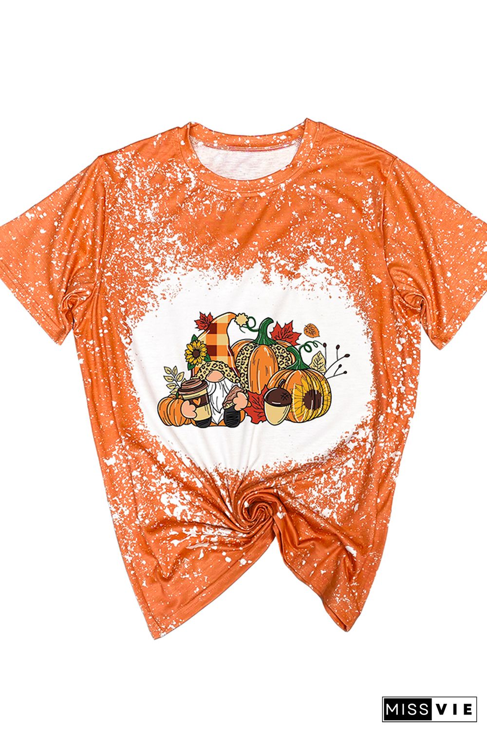 Thanksgiving Gnome Graphic Tee Wholesale