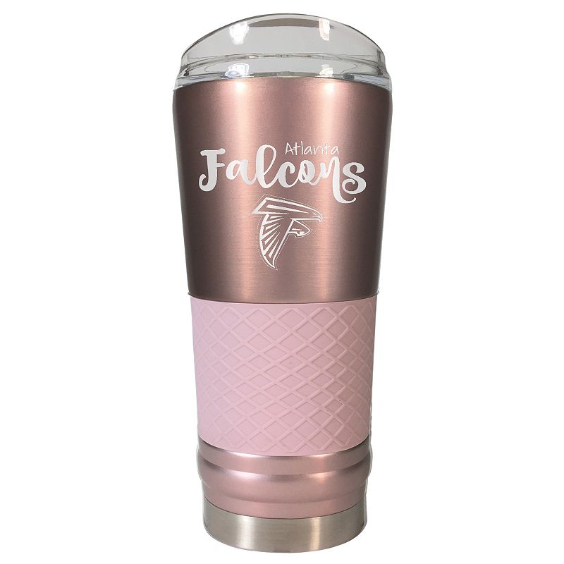 Atlanta Falcons 24 oz Rose Gold Finish Vacuum Insulated NFL Draft Tumbler