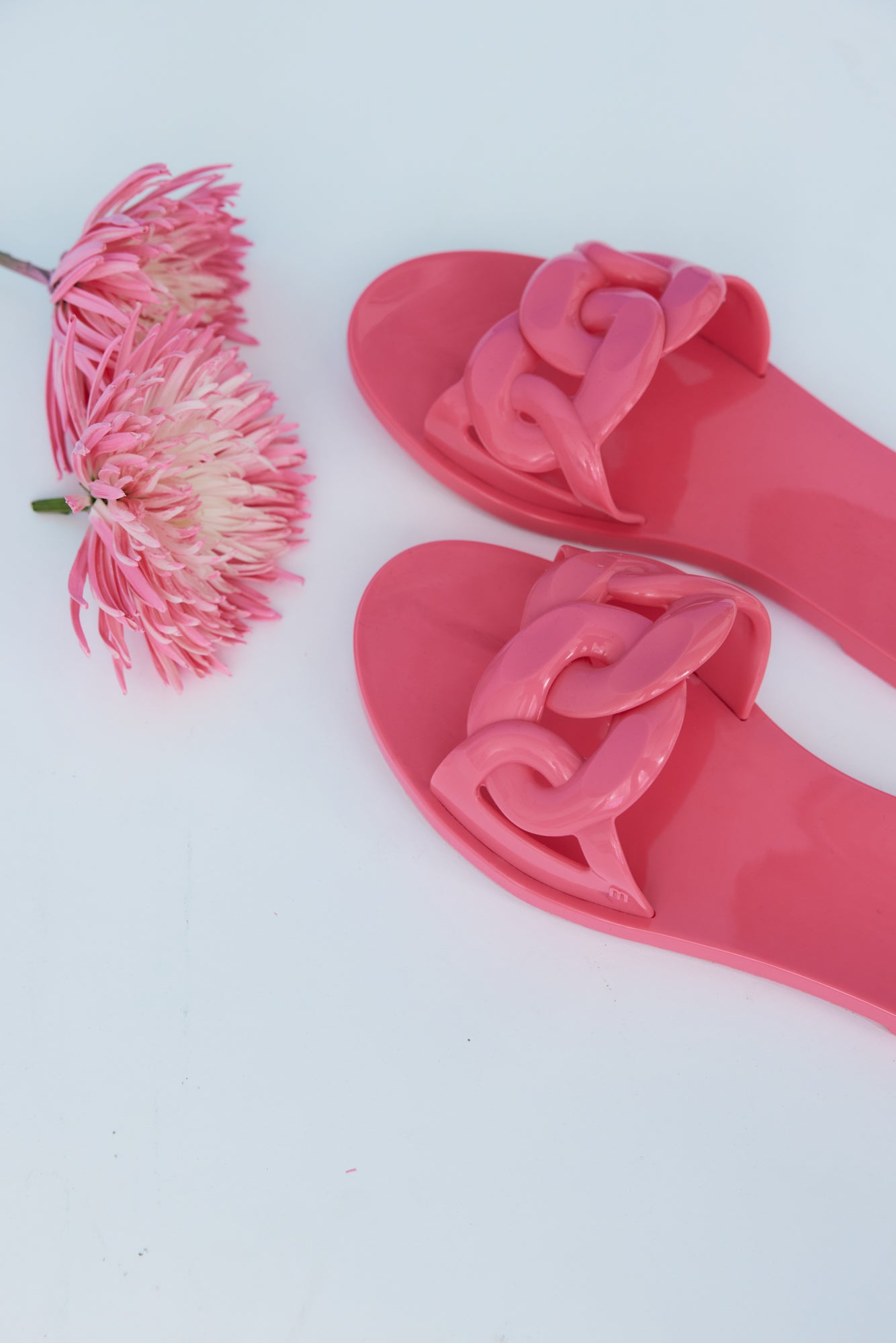 MELISSA Jelly Chain Slides Pink