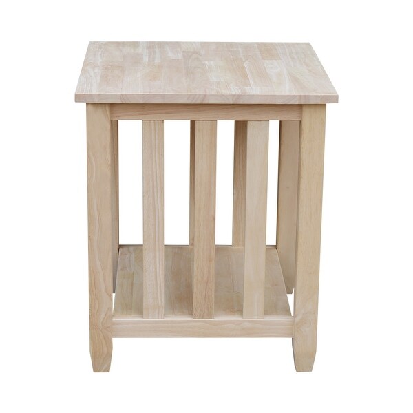 The Gray Barn Moonshine Unfinished Mission High End Table