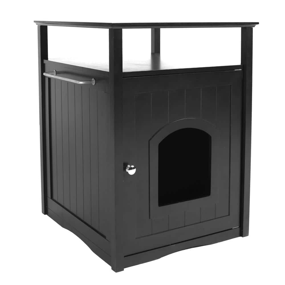 zoovilla Black Cat Washroom Litter Box Cover PTH0951721710