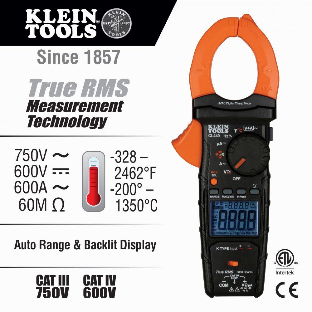 Klein HVAC Clamp Meter