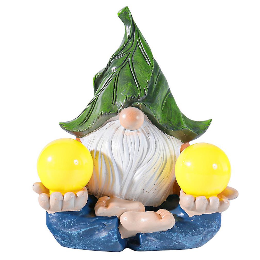 Rural Outdoor Garden Solar Night Light Dwarf Elf Garden Statues Sculptures Outdoor Ornament Crafts