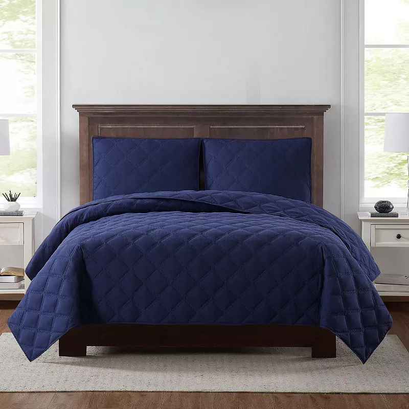 Truly Soft Everyday 3D Puff Quilted Quilt Set