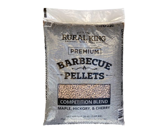 Rural King Premium Competition Blend BBQ Pellets， 20 lb. Bag - RK-CB1