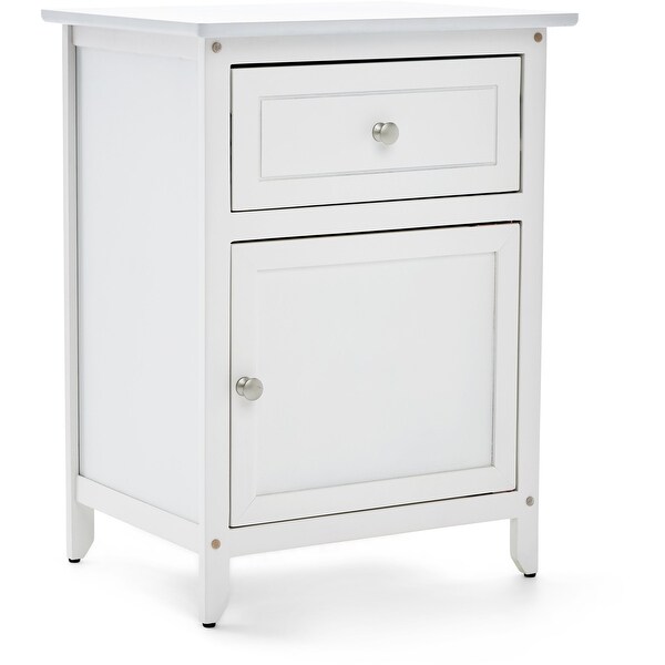 ClickDecor Alcott Side Table with Single Drawer and Storage Cabinet