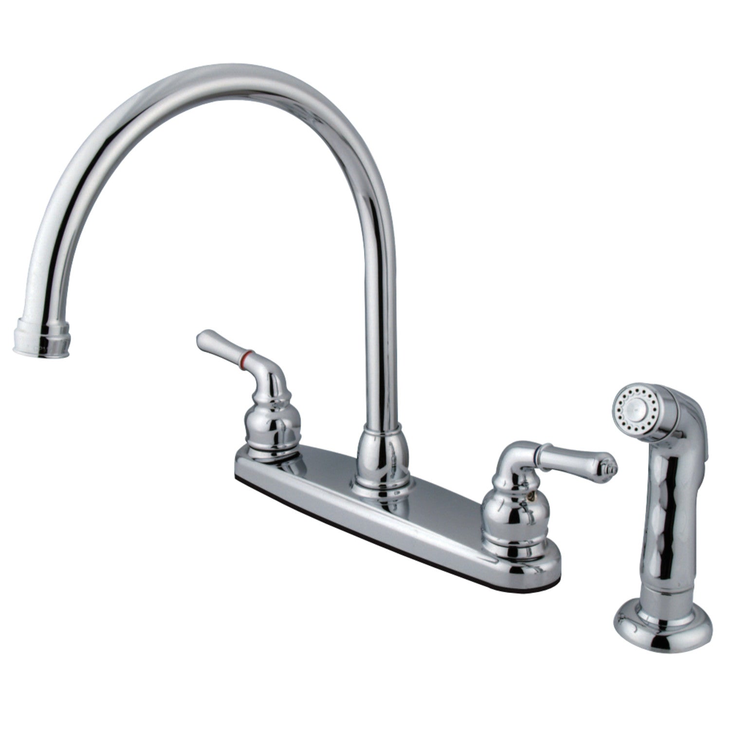 Kingston Brass KB791SP Magellan 8-Inch Centerset Kitchen Faucet， Polished Chrome